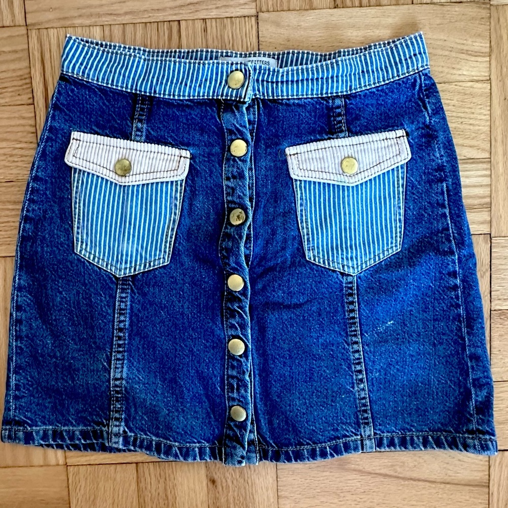 UO Jean Mini Skirt